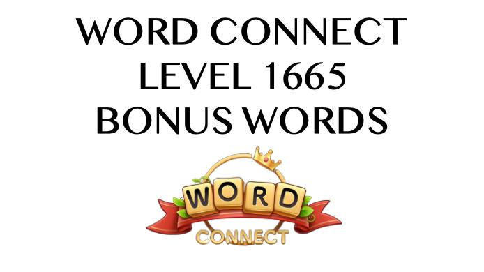 word connect level 1665 answers