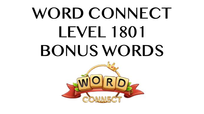 word connect level 1801 answers