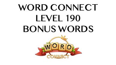 word connect level 190 answers