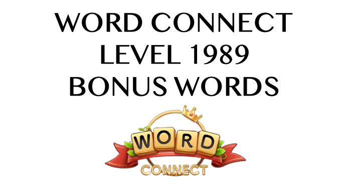 word connect level 1989 answers