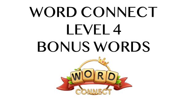 word connect level 4 answers
