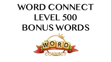 word connect level 500 answers