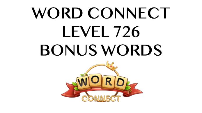 word connect level 726 answers