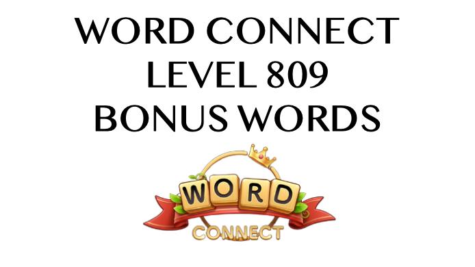 word connect level 809 answers