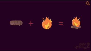 How to make Campfire in Little Alchemy 2