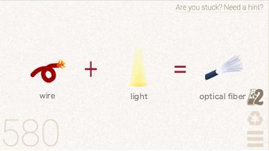 How to make Optical Fiber in Little Alchemy