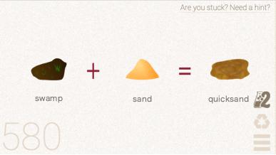 How to make Quicksand in Little Alchemy