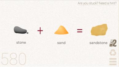 How to make Sandstone in Little Alchemy