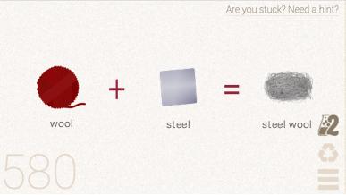 How to make Steel Wool in Little Alchemy