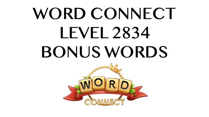 word connect level 2834 answers