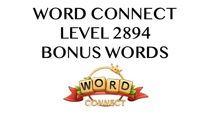 word connect level 2894 answers