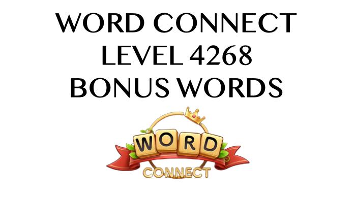 word connect level 4268 answers